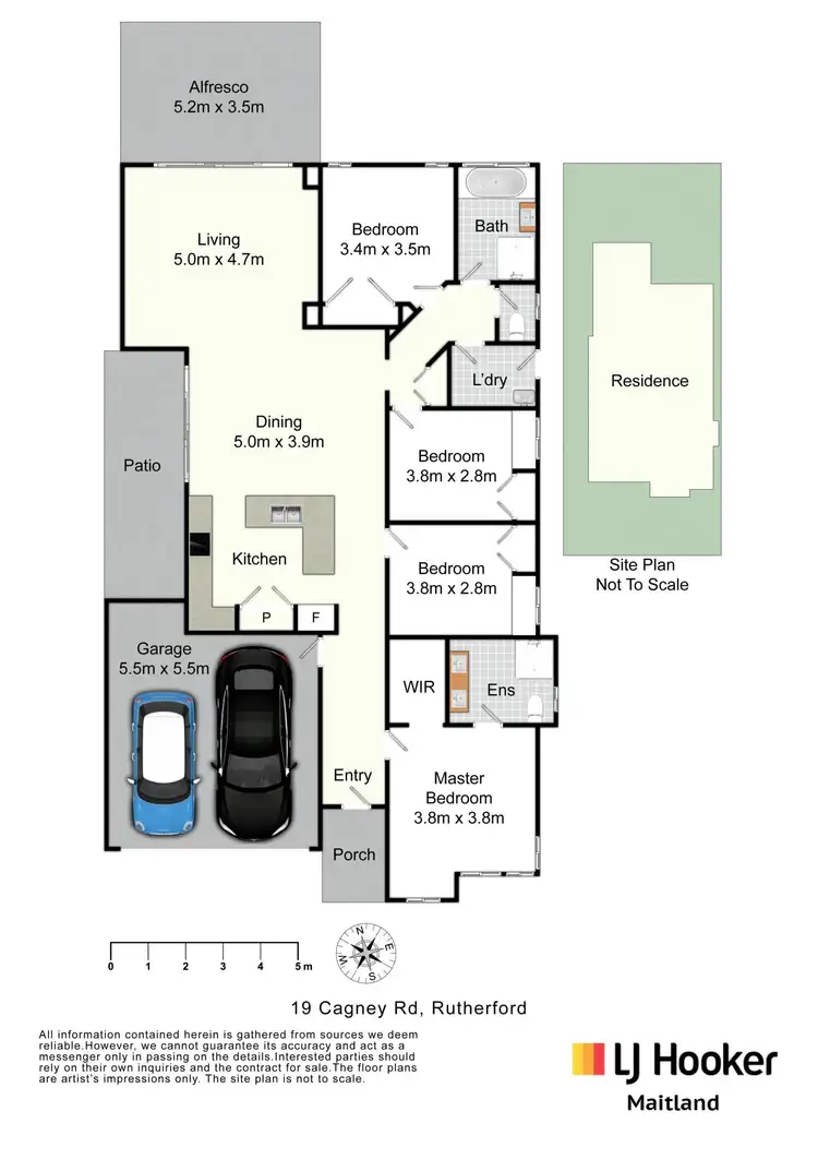 Floorplan of Homely house listing, 19 Cagney Road, Rutherford NSW 2320