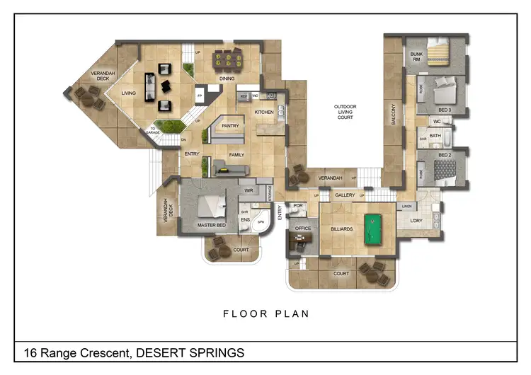 Floorplan of Homely house listing, 16 Range Crescent, Desert Springs NT 870