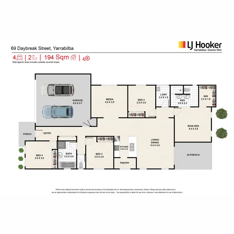 Floorplan of Homely house listing, 69 Daybreak Street, Yarrabilba QLD 4207