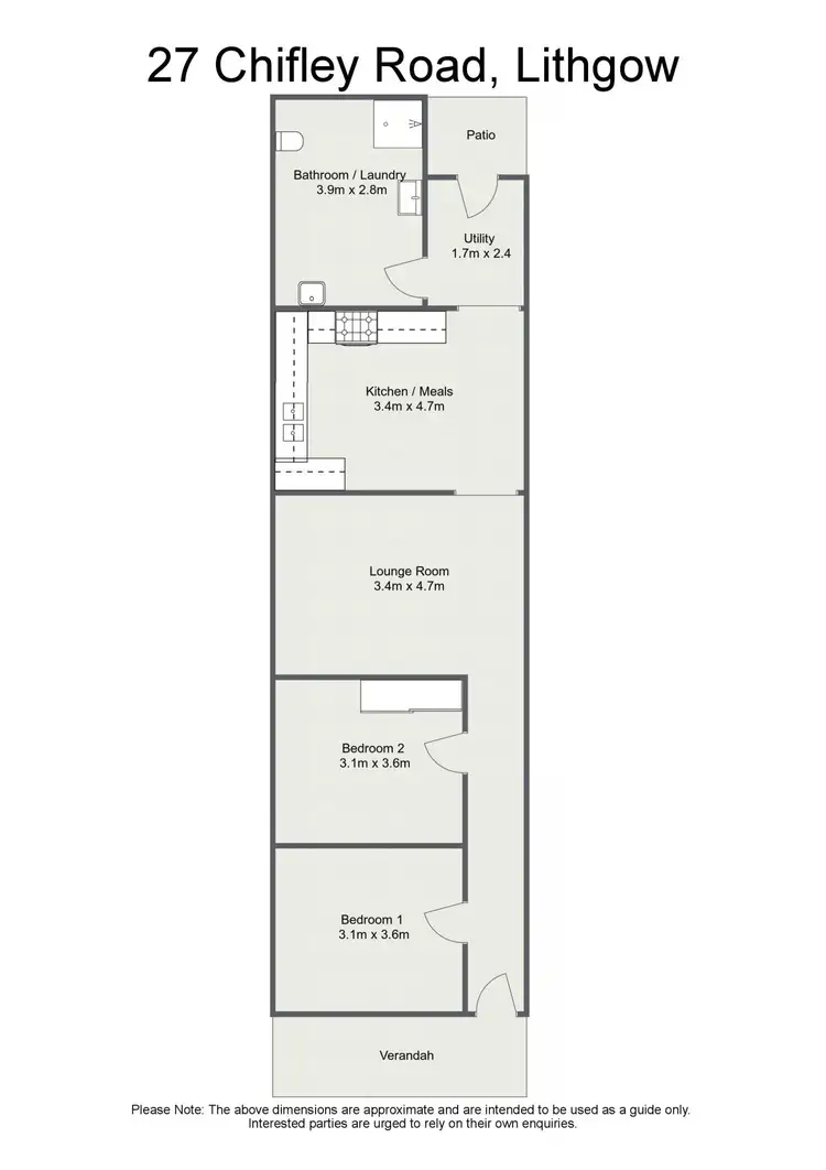 Floorplan of Homely house listing, 27 Chifley Road, Lithgow NSW 2790