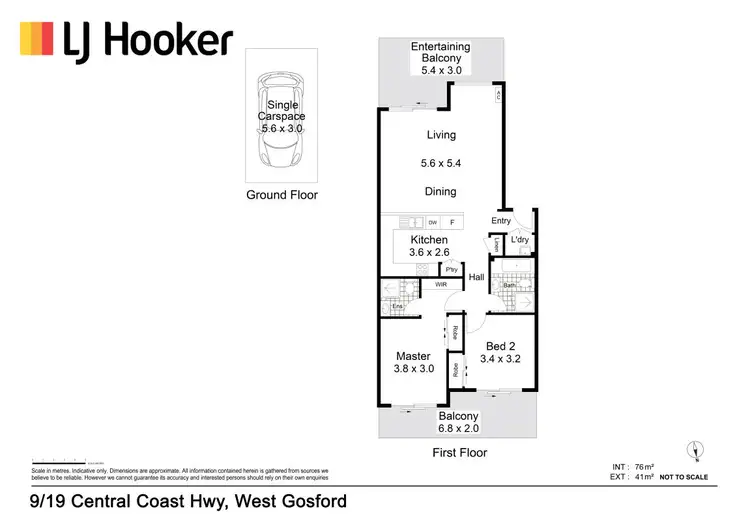 Floorplan of Homely unit listing, 9/19 Central Coast Highway, West Gosford NSW 2250