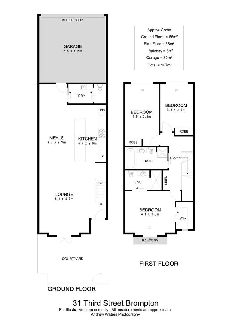 Floorplan of Homely townhouse listing, 31 Third Street, Brompton SA 5007