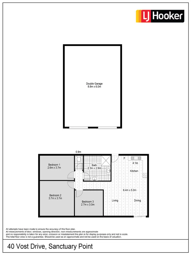 Floorplan of Homely house listing, 40 Vost Drive, Sanctuary Point NSW 2540