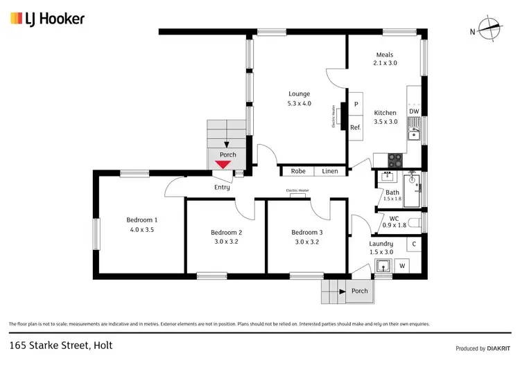 Floorplan of Homely house listing, 165 Starke Street, Holt ACT 2615