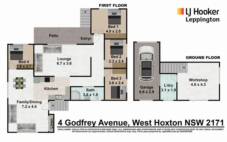 Floorplan of Homely house listing, 4 Godfrey Avenue, West Hoxton NSW 2171