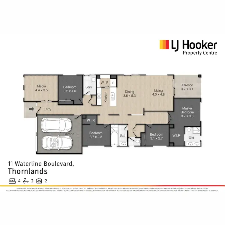 Floorplan of Homely house listing, 11 Waterline Boulevard, Thornlands QLD 4164