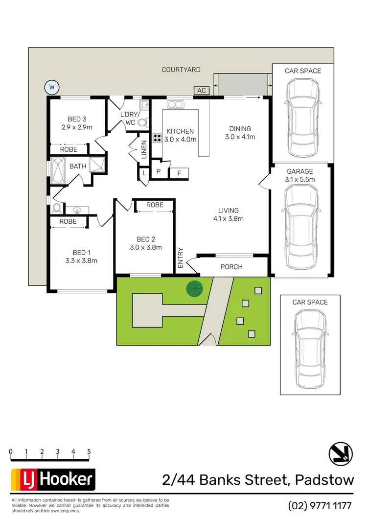 Floorplan of Homely villa listing, 2/44 Banks Street, Padstow NSW 2211