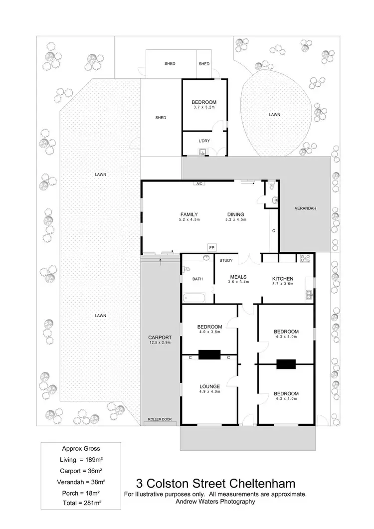 Floorplan of Homely house listing, 3 Colston Street, Cheltenham SA 5014