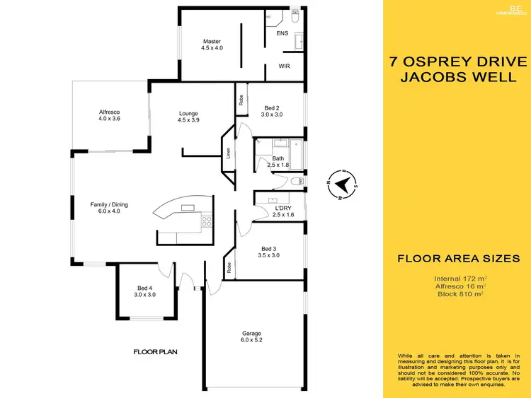 Floorplan of Homely house listing, 7 Osprey Drive, Jacobs Well QLD 4208
