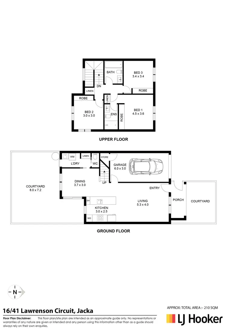 Floorplan of Homely house listing, 16/41 Lawrenson Circuit, Jacka ACT 2914