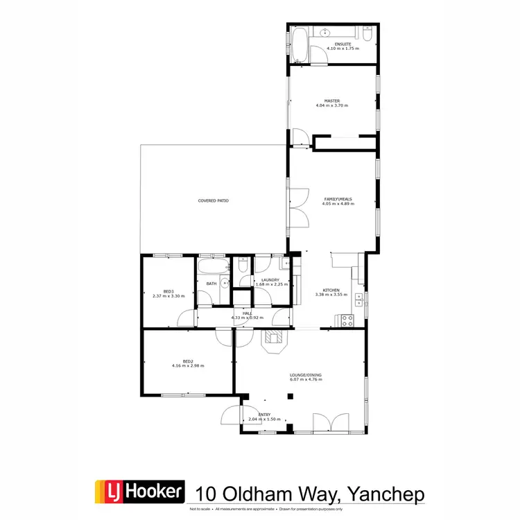 Floorplan of Homely house listing, 10 Oldham Way, Yanchep WA 6035