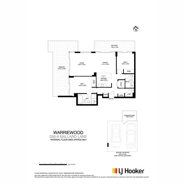 Floorplan of Homely apartment listing, 326/9 Mallard Lane, Warriewood NSW 2102