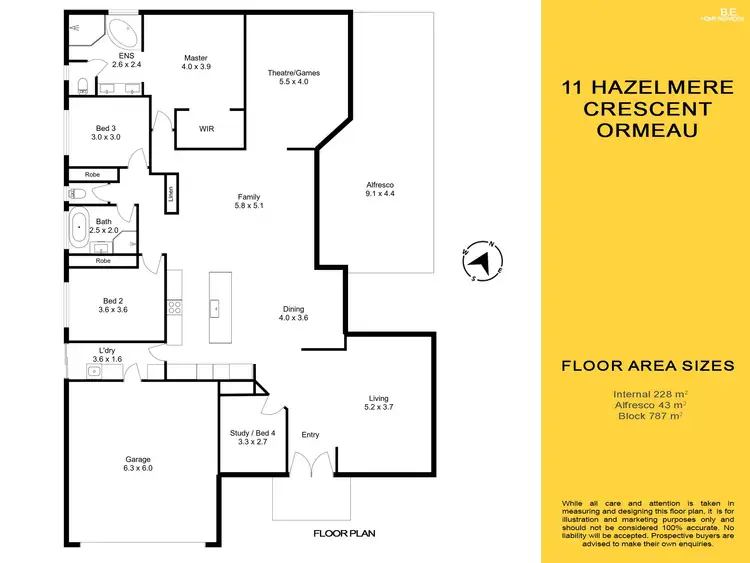 Floorplan of Homely house listing, 11 Hazelmere Crescent, Ormeau QLD 4208