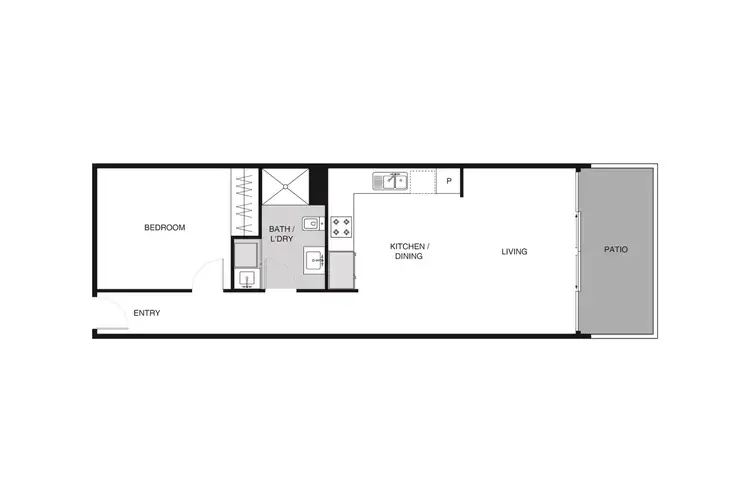 Floorplan of Homely apartment listing, 315/55 Currong Street, Braddon ACT 2612