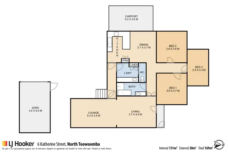 Floorplan of Homely house listing, 6 Katherine Street, North Toowoomba QLD 4350