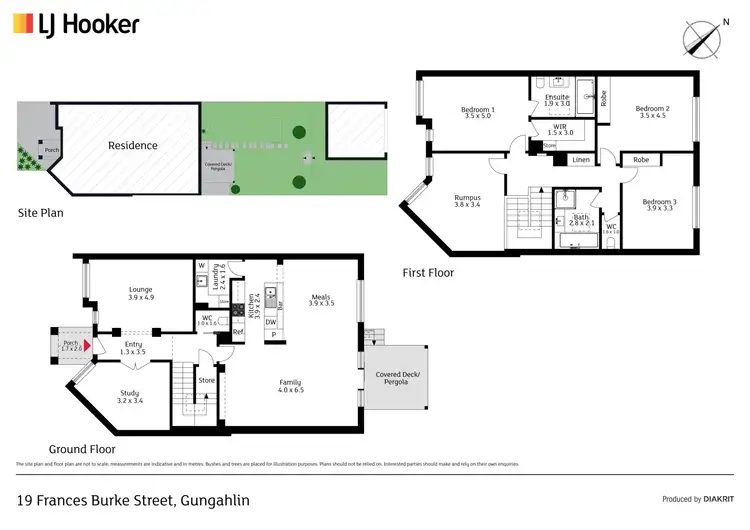 Floorplan of Homely townhouse listing, 19 Frances Burke Street, Gungahlin ACT 2912