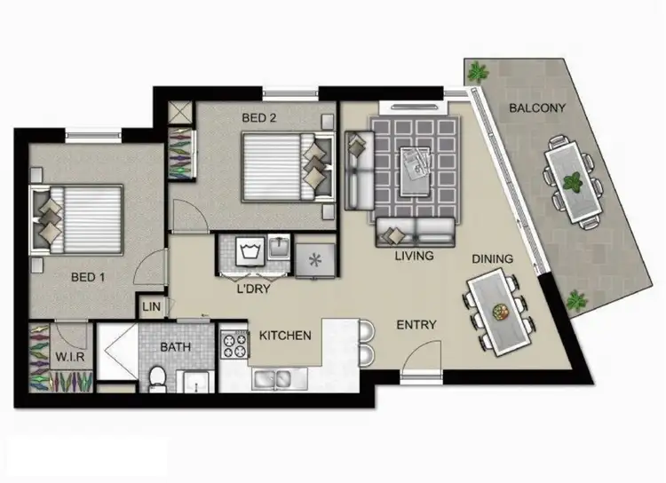 Floorplan of Homely apartment listing, Apartment 1/199 Hull Road, Mooroolbark VIC 3138