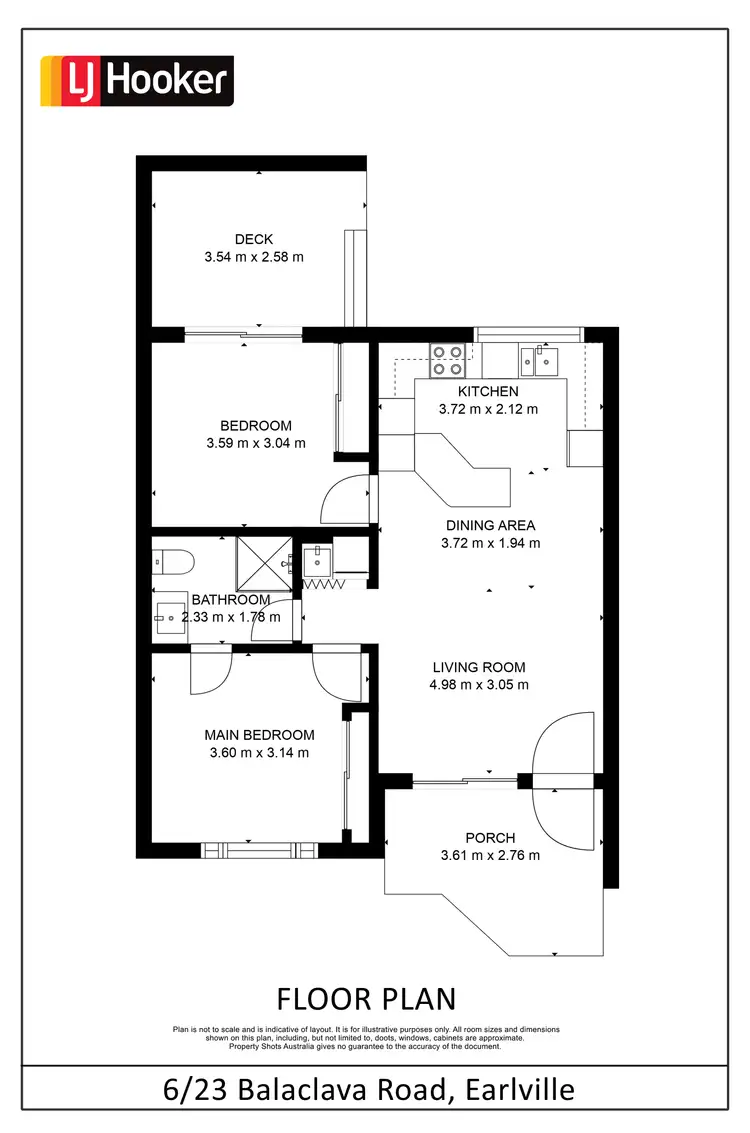 Floorplan of Homely unit listing, 6/23 Balaclava Road, Earlville QLD 4870
