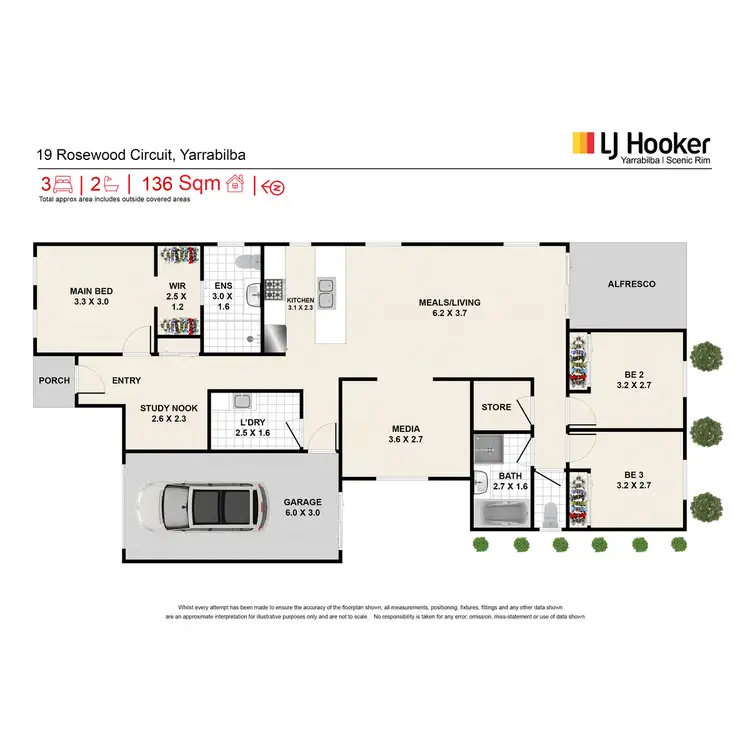 Floorplan of Homely house listing, 19 Rosewood Circuit, Yarrabilba QLD 4207