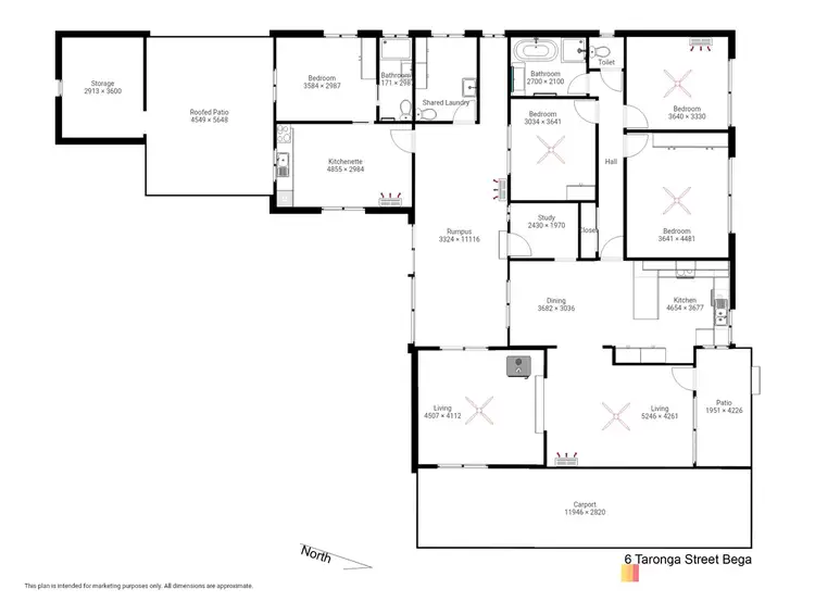 Floorplan of Homely house listing, 6 Taronga Crescent, Bega NSW 2550