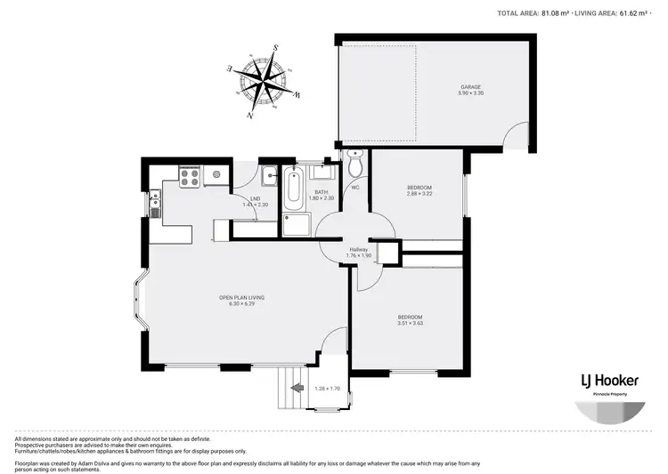 Floorplan of Homely villa listing, Unit 2/508 Main Road, Montrose TAS 7010