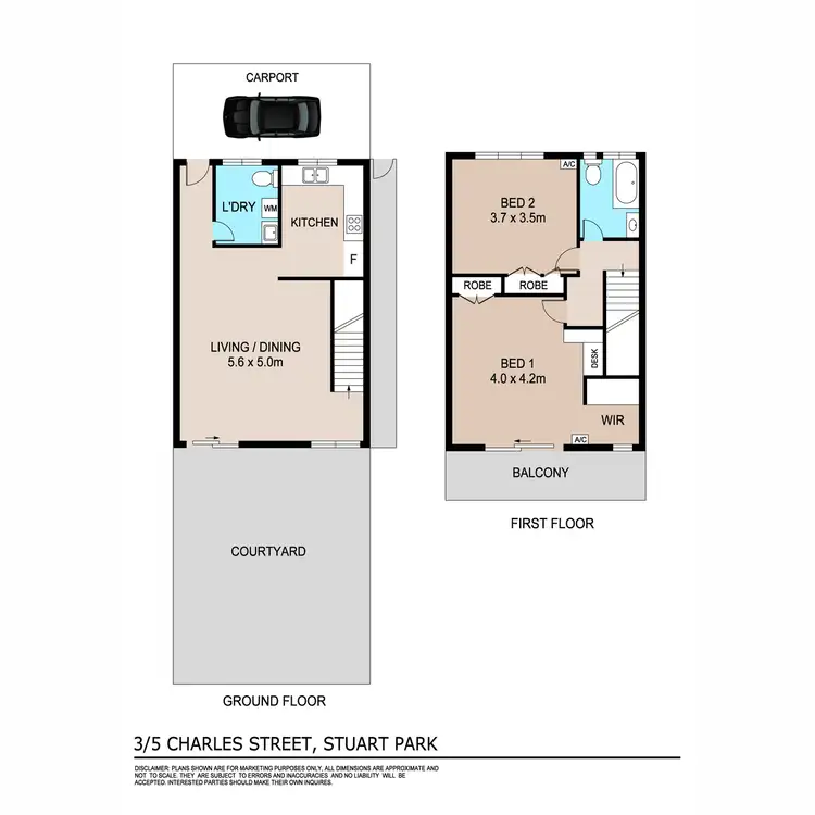 Floorplan of Homely unit listing, 3/5 Charles Street, Stuart Park NT 820