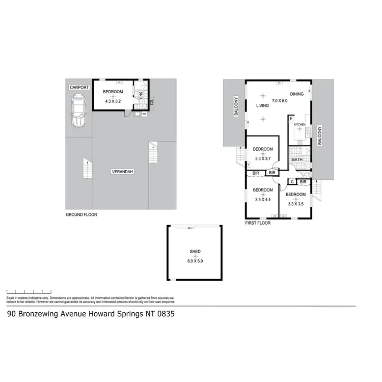 Floorplan of Homely rural property listing, 90 Bronzewing Avenue, Howard Springs NT 835