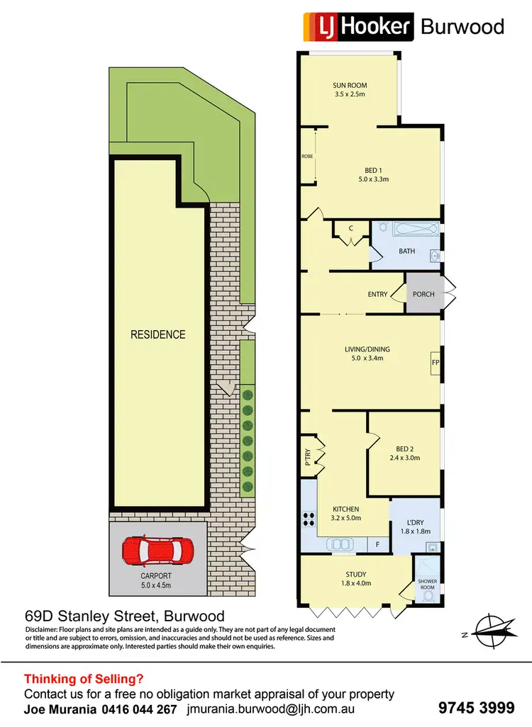Floorplan of Homely house listing, 69D Stanley Street, Burwood NSW 2134