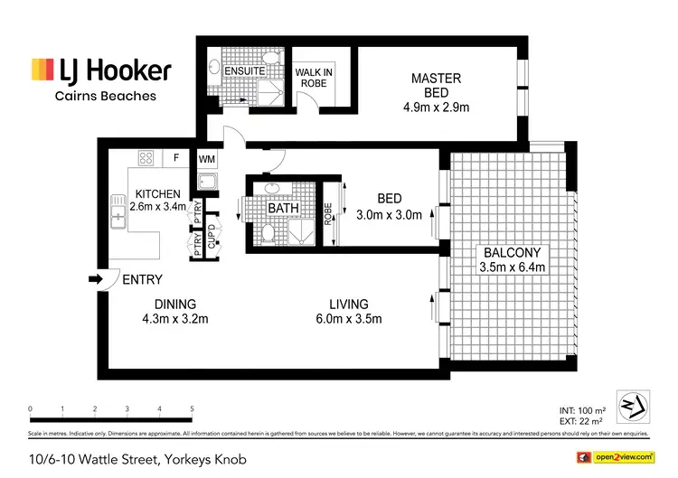 Floorplan of Homely apartment listing, 10/6-10 Wattle Street, Yorkeys Knob QLD 4878