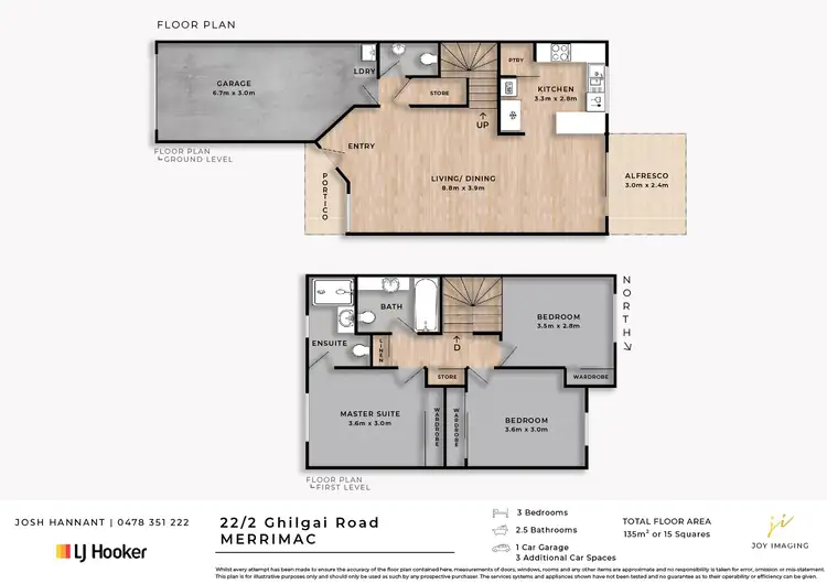 Floorplan of Homely townhouse listing, 22/2-6 Ghilgai Road, Merrimac QLD 4226