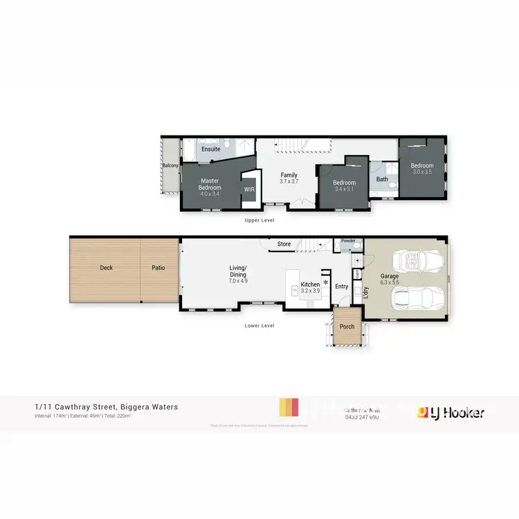 Floorplan of Homely townhouse listing, 1/11 Cawthray Street, Biggera Waters QLD 4216