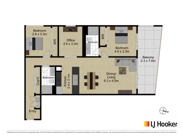Floorplan of Homely apartment listing, 110/2 McMichael Terrace, Denman Prospect ACT 2611