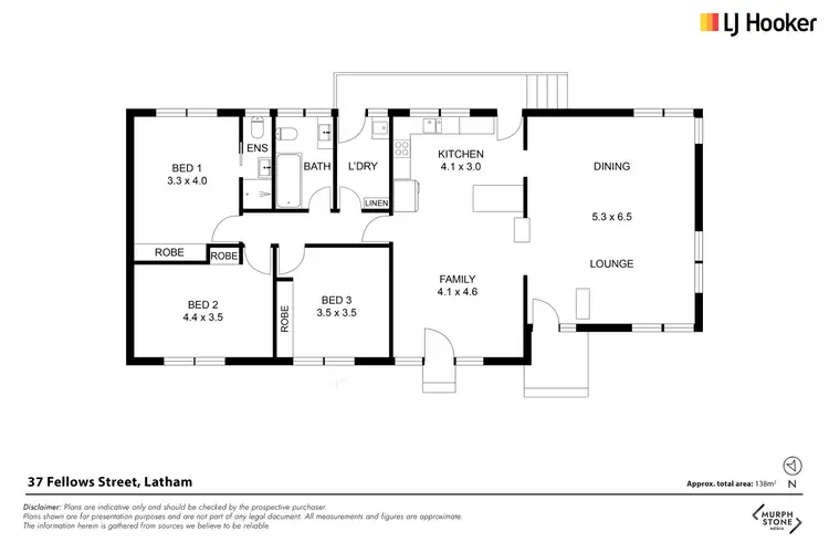 Floorplan of Homely house listing, 37 Fellows Street, Latham ACT 2615