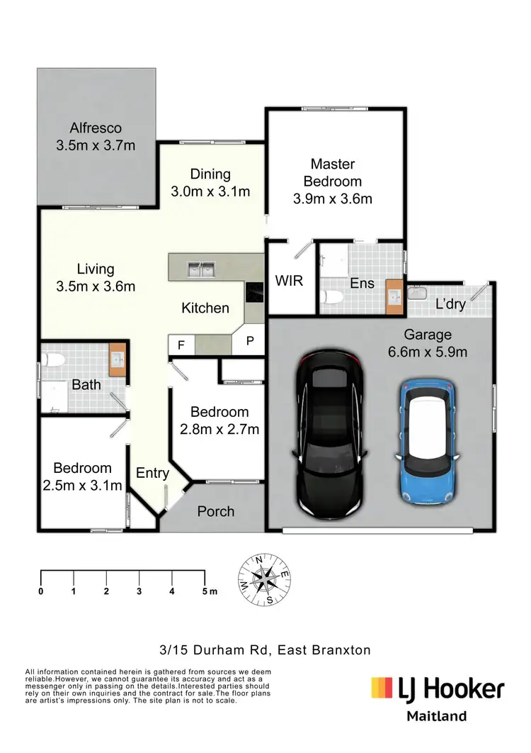 Floorplan of Homely unit listing, 3/15 Durham Road, East Branxton NSW 2335