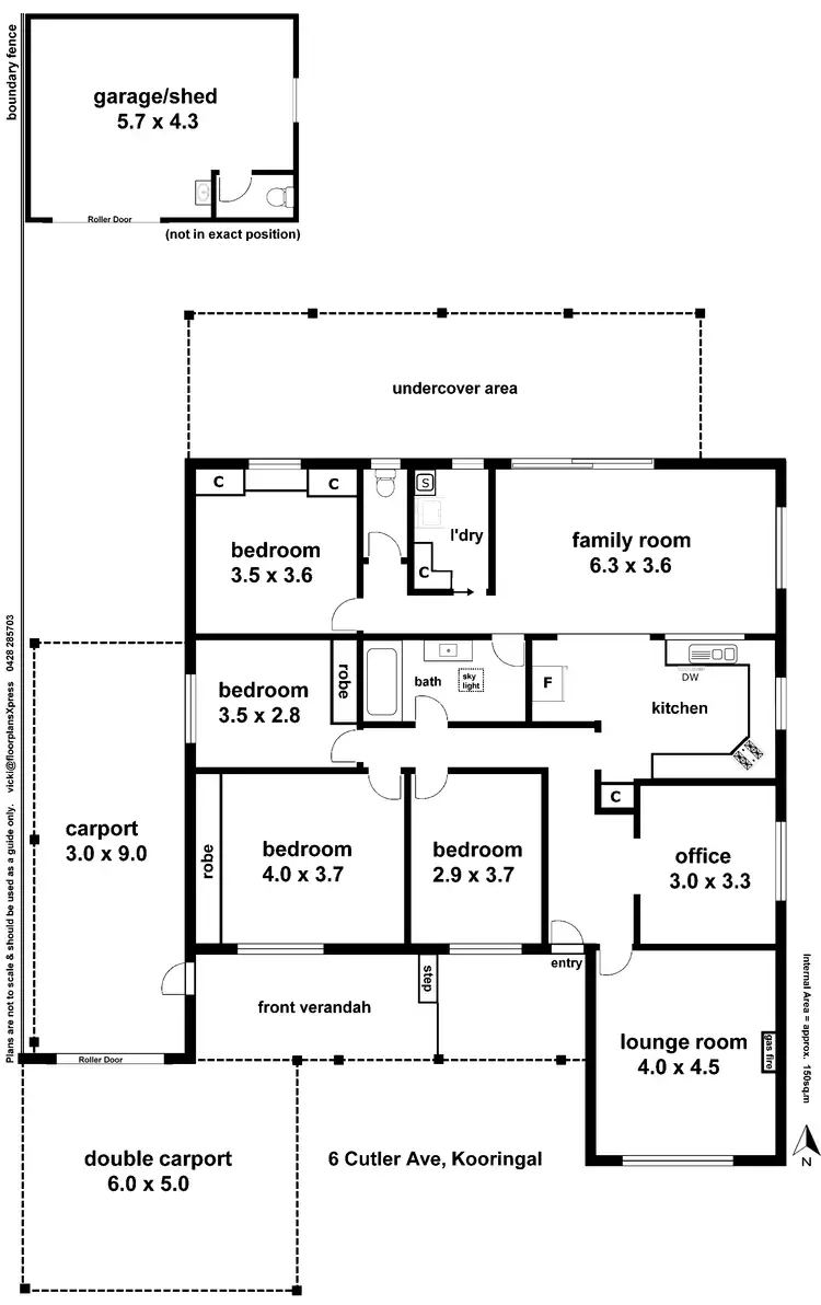 Floorplan of Homely house listing, 6 Cutler Avenue, Kooringal NSW 2650