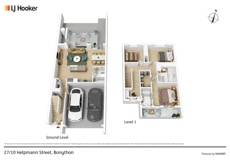 Floorplan of Homely townhouse listing, 27/10 Helpmann Street, Bonython ACT 2905