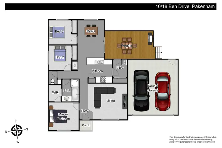 Floorplan of Homely unit listing, 10/18-20 Ben Drive, Pakenham VIC 3810