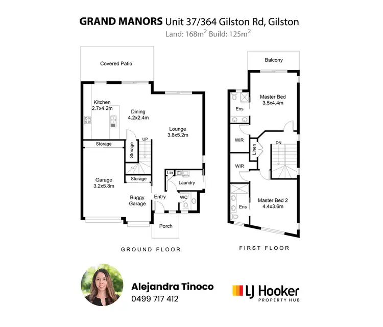 Floorplan of Homely townhouse listing, 37/364 Gilston Road, Gilston QLD 4211