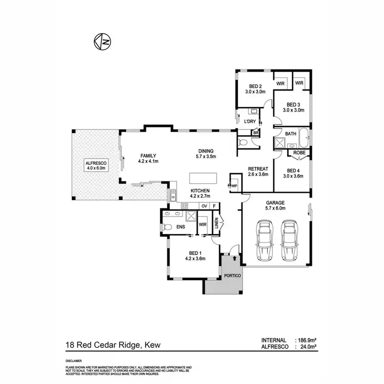 Floorplan of Homely house listing, 18 Red Cedar Ridge, Kew NSW 2439