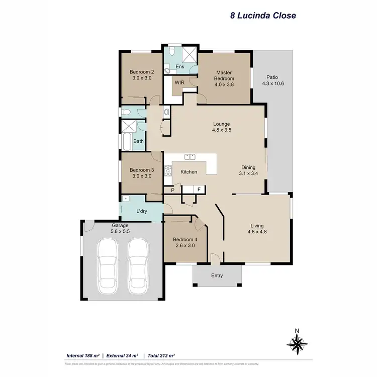 Floorplan of Homely house listing, 8 Lucinda Close, Sinnamon Park QLD 4073
