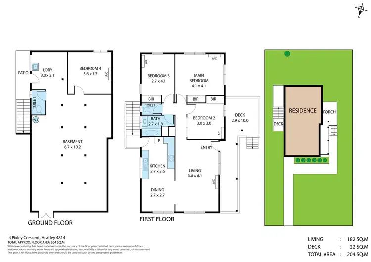 Floorplan of Homely house listing, 4 Pixley Crescent, Heatley QLD 4814