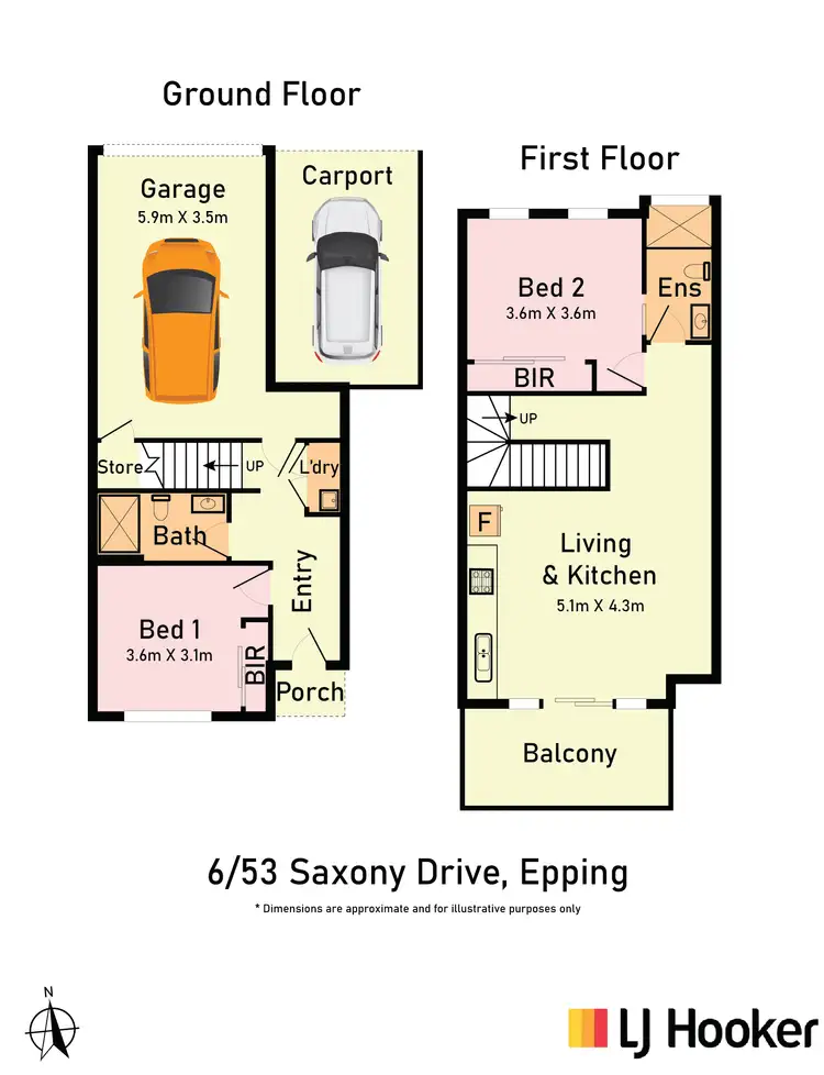 Floorplan of Homely unit listing, Unit 6/53 Saxony Drive, Epping VIC 3076