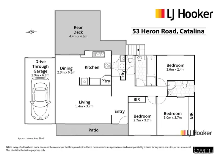 Floorplan of Homely house listing, 53 Heron Road, Catalina NSW 2536