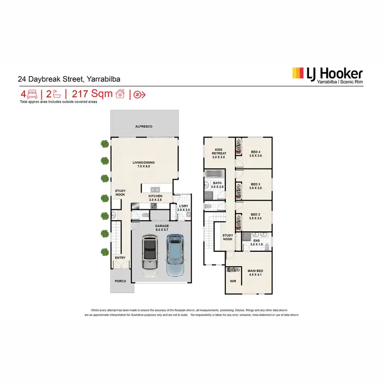 Floorplan of Homely house listing, 24 Daybreak Street, Yarrabilba QLD 4207