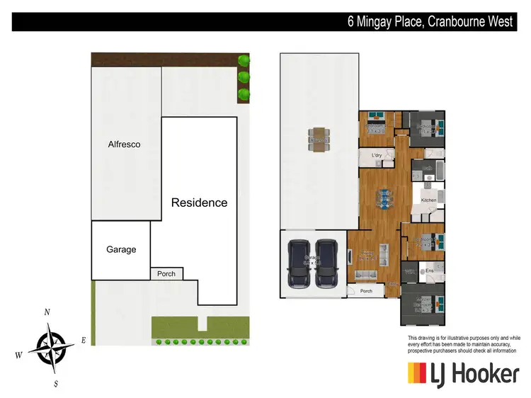 Floorplan of Homely house listing, 6 Mingay Place, Cranbourne West VIC 3977