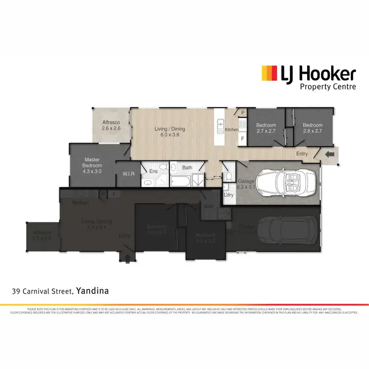 Floorplan of Homely unit listing, 1/39 Carnival Street, Yandina QLD 4561