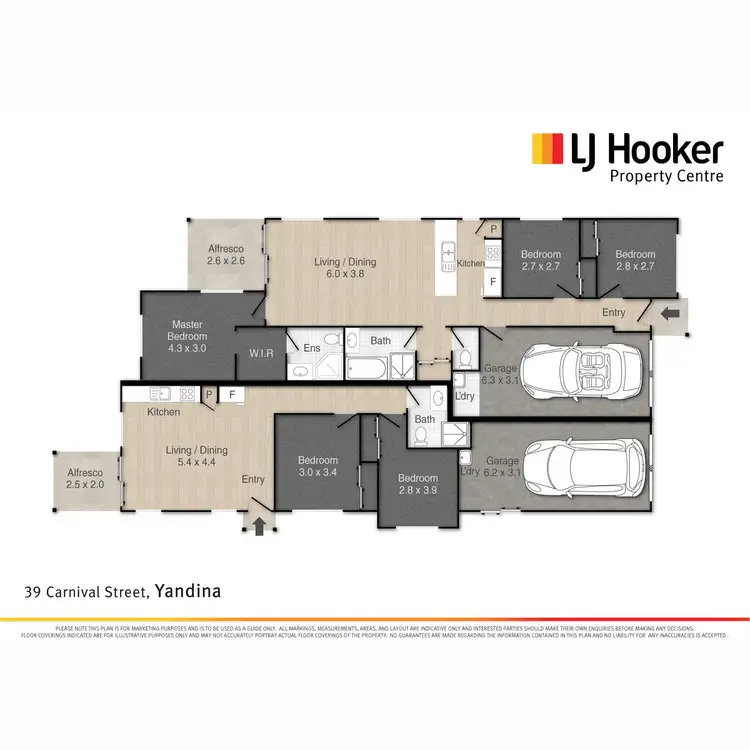 Floorplan of Homely unit listing, 2/39 Carnival Street, Yandina QLD 4561