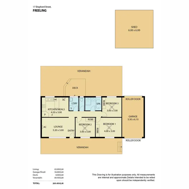 Floorplan of Homely house listing, 17 Shepherd Street, Freeling SA 5372