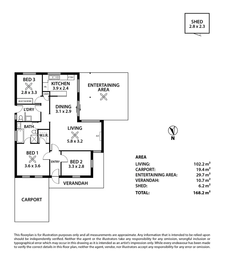 Floorplan of Homely house listing, 1/5A Howard Close, Mount Barker SA 5251