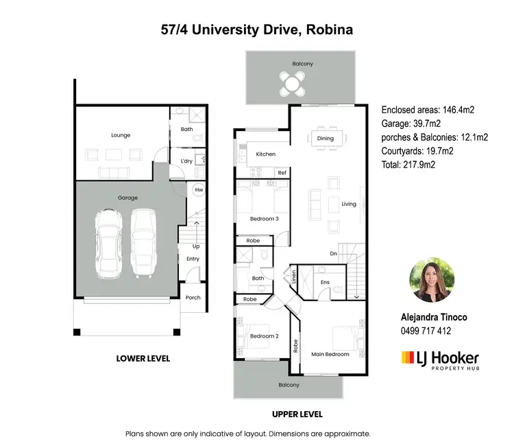 Floorplan of Homely townhouse listing, 57/4 University Drive, Robina QLD 4226